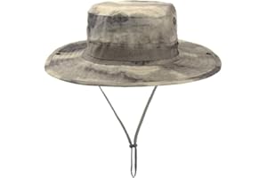 CHINWHI Boonie Hat Sun Protection Round Bucket Hat Tactical Camo for Fishing Camping Hiking Outdoors Sport Men Woman Unisex
