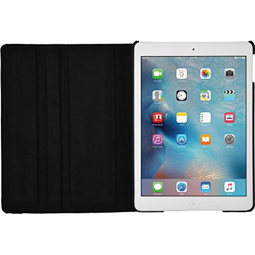 PhoneNatic Kunst-Lederhülle für Apple iPad Mini 4 360° schwarz Tasche iPad Mini 4 Hülle + 2 Schutzfolien - 4