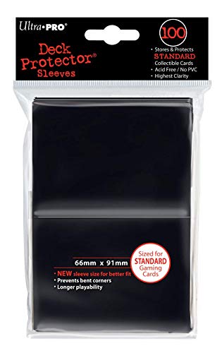 Ultra PRO 0 Deck Protector Sleeves: 100 Black