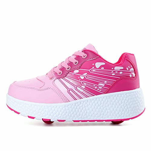 Unisex-Kinder-Skateboard-Schuhe-mit-Rollen-Mdchen-Jungen-Herren-Erwachsene-Sneaker