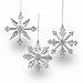Produktbild Glas-Eiskristalle 3er Set - D:6,5cm - Christbaumschmuck