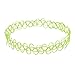ELENXS Vintage Retro Women Girls Tattoo Choker Elastic Stretch Necklace Yellow1