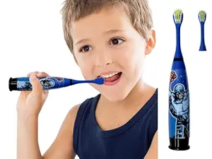 Pelo Powered Toothbrush with Soft Bristles for Kids Boys and Girls Randomly