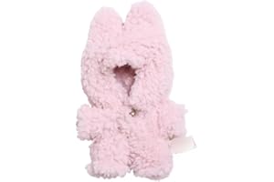 MINGSOLDIER 17cm Doll Clothes Suitable for 17cm labubu Dolls Accessories Sitting Pink 1jumpsuit No Doll