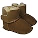 Daisy' sheepskin baby booties chestnut colour Large 12 - 18 months