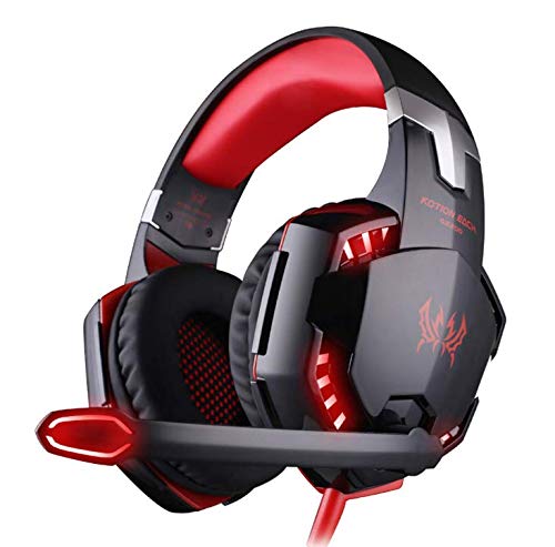 DDPP Tectri Stereo Gaming Headset For PS4, PC, Xbox One Controller With Microphone, LED Lights, Bass Surround,