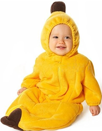 DINGANG Cute Yellow Banana Shaped Single-Layer Soft Fleece Baby Infant Toddler Sleeping Bag Sleep Sack Photography Prop