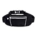 Produktbild AimdonR Sport Gürteltasche flache Bauchtasche mit Kopfhöreranlass passt alle Handys unter 6 Zoll iPhoneX/8/7/6 SamsungS9/S8/Note8 HuaweiP20/P10/Mate9