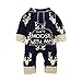 Produktbild Yanhoo Neugeborenen Weihnachten Strampler Overall Outfits Herbst Winter Hirsch Drucken Langarm Baumwolle Kinderkleidung Baby Body Jumpsuit Outfits Kleidung Set 6~24Monate