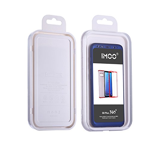 IMOO Funda de m  vil Samsung Galaxy S8 360 grados paquete s  lido con un agujero Para Samsung Galaxy S8 Azul 