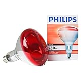 Philips IR 250R R125 E27 Infrared Heat Bulb, 250 Watt