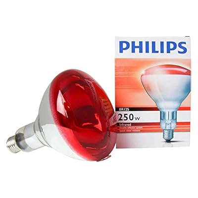 Philips IR 250R R125 E27 Infrared Heat Bulb, 250 Watt