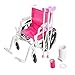 Produktbild WeGirls Puppe Rollstuhl Set mit Zubehör, Puppe Krücken & Bandage für 46cm Puppe. Premiummarke.