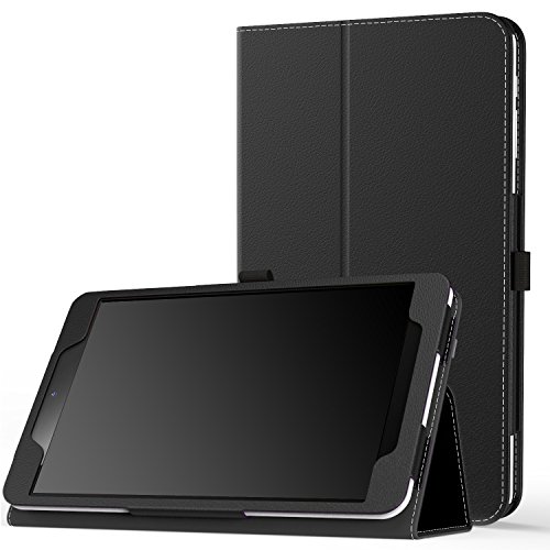 MoKo Dragon Touch S8 Hülle - Kunstleder Tasche Schutzhülle Schale Smart Case Standfunktion für Dragon Touch S8 8" Intel Quad Core 64 bits Android Tablet, Schwarz