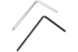 YGCQFH Guitar Truss Rod Wrench Set 2 Pcs, Guitar Truss Rod Allen Wrench Set, Includes 4mm 5mm Lengthened Ball End Truss Rod Wrenches, Suitable for Martin Acoustic Guitars & Bass, Precision Adjustment