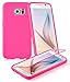 Produktbild Cadorabo - TPU Silikon Schutzhülle (Full Body Rund-um-Schutz auch für Das Display) für > Samsung Galaxy S6 < in HOT-PINK