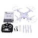 Produktbild flabor Mini Drohne X5SW Quadrocopter 2.4GHz 6 Achsen 4CH Helicopter ferngesteuert mit Fernbedienung ein best Spielzeug Geschenke drone für Kinder ab 12 jahre und Anfänger, Farbe weiß
