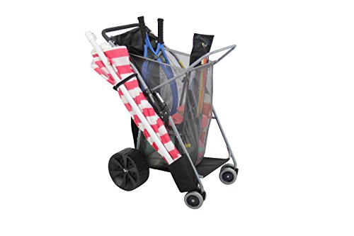 Preisvergleich Produktbild Canyonlands klappbarer Strandwagen Strand Buggy Transportwagen mit Offroad Reifen, schwarz