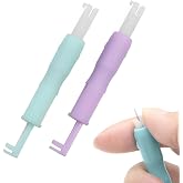 WKRTDY 2 Pcs Needle Threader for Sewing Machine, Automatic Needle Threader, Sewing Machine Needles Automatic Quick Sewing Thr