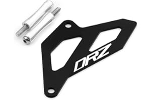 Modeer Compatible con S.uzuki DRZ 400E / 400S 2000-2022 DRZ400SM 2005-2022 Motocicleta CNC Protector de cadena delantero drz 400e 400s 400sm Accesorios (Negro)