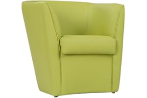 LIBEROSHOPPING.eu - LA TUA CASA IN UN CLIK Schlafzimmer Sessel aus Valentina Öko-Leder mit hoher Qualität gepolstert (Grün)