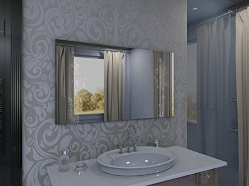 Badspiegel mit Beleuchtung Grow2 F135L2V: Design Spiegel für Badezimmer, beleuchtet mit LED-Licht, modern – Kosmetik-Spiegel Toiletten-Spiegel Bad Spiegel Wand-Spiegel - 4