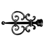 Modelo: heraldico. RIEL CHYC 5432185 Terminal Forja Heraldico Ø20 Negro