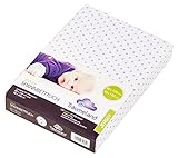 Träumeland TT03023 Spannbetttuch Jersey, Punkte, 60 x 120 cm / 70 x 140 cm, grau