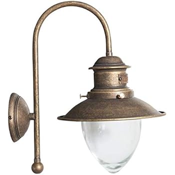 Licht-Erlebnisse Lampada Da Parete Serifos In Ottone Stile