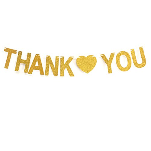 Andgo Thank You Wedding Bunting Banner Photo Booth Props Garland Anniversary Bridal Party Decoration