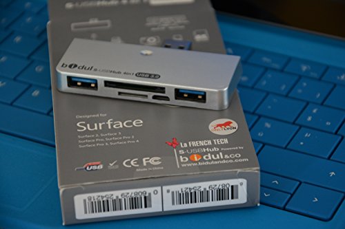 USB Hub 3.0 und Card Reader für Microsoft Surface Pro 4, Pro 3, Pro 2, Pro, Surface 3 und Surface 2. - 8