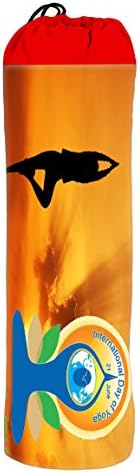 Orgner Water Proof Printed Yoga mat cover/Bag for 3 or 6 mm standard &amp; XL size Yoga Mats. Yoga Cover flat : 7 x 28 inch