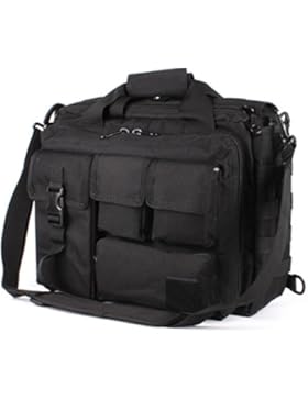 GES Multifunktions Herren Outdoor Militärische Taktische Nylon Schulter Laptop Umhängetasche Aktentasche Handtaschen...