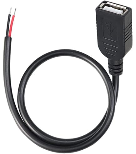 The Lord Of The Tools 4x Cavo USB 2.0 Aperto 0,3m – 2 Dritti + 2 Angolati Per Riparazioni E Progetti DIY
