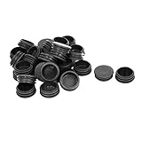 Produktname: Rundrohreinlagen Sourcingmap® 30Stk.38mm Durchm. Schwarz Plastik Stanzen Endkappe Abdeckung Rund Rohr Einsätze de