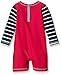 Hatley Baby-Boys Infant Boy Rash Guard-Graphic Anchors Trunks, Multicoloured (Red), 12-18 Months