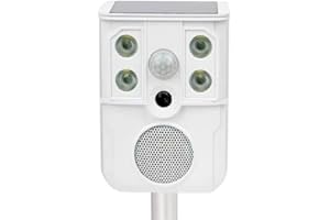 GLB GREEN LEVEL BERLIN Répulsif solaire avec sons et ultrasons pour animaux sauvages dans les zones de passage | Sanglier | Renards | Loups | Genettes | Flash en option