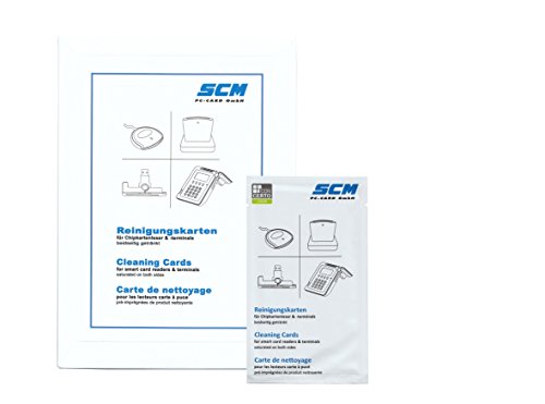 SCR Card Cleaning Kit 4er Pack - Reinigungskarten für Kartenleser mit praktis...
