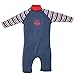 Produktbild Archimède Baby-Jungen Badeanzug Bord De Mer, Rouge (Rouge / Bleu Marine), 18-24 Monate (Herstellergröße: 18-24 Monate)