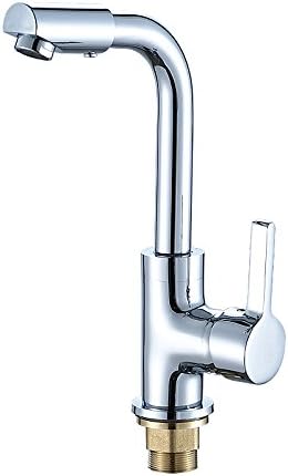 ZDHLfyxAll Copper Kitchen Faucet Hot And Cold Dish Basin Sink Stainless Steel Sink Universal Swivel Faucet