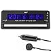 Price comparison product image iKKEGOL Multifunctional 4 in 1 Car Digital Clock, In/Out Thermometer, Voltage Monitor with stand and magic tape(13 cm)