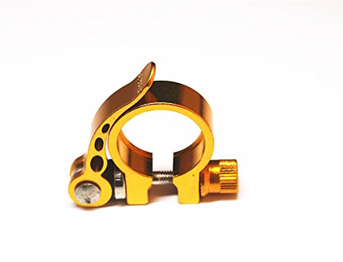 Preisvergleich Produktbild 31.8mm Mountainbiken, Rennradfahren Sattelklemme, Schnellspanner, Aluminium / Golden