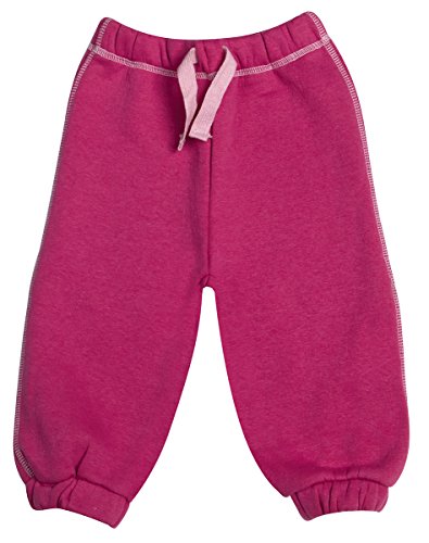 BABYTOWN Baby Girls Fleece Jog Pants Jogging Bottoms Plain Warm 6-24M