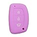 KMH HY00039VL 3 Button Smart Key Cover for Car (Voilet) RS.286.00