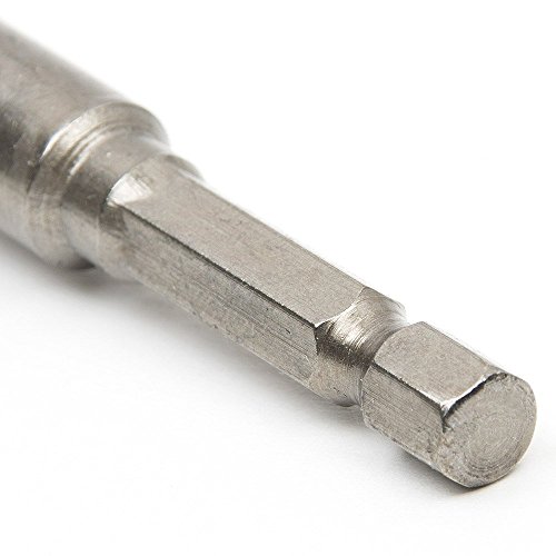 Steckschlüssel Nuss Set, Florally 8-tlg Adapter Sechskant Bohrfutter Adapter auf 1/4″ 3/8″ 1/2 „, Akkuschrauber Stecknuss Adapter - 8