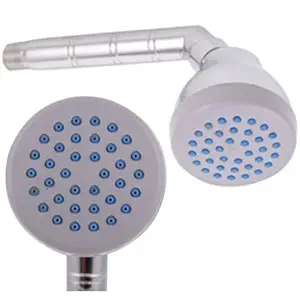 SHRUTI Single Flow ABS Shower Head with Steel Round Arm with Rubbit Cleaning System