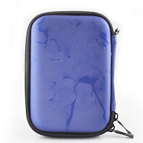 Externe Festplatte Fall Tasche 2,5, Neppt Hard Tragetasche of Portable Hard Drive Disk Gehäuse für Western Digital, Toshiba Canvio, WD HDD My Passport Essential, Seagate A – 2.5 inch – Blue - 3