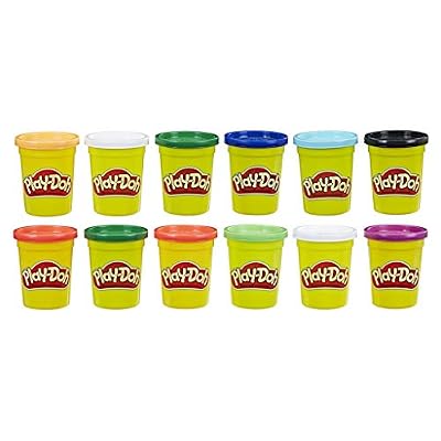 Play-Doh - 12 pots de Pate A Modeler - Couleurs Hiver - 112 g chacun