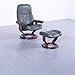 Produktbild Ekornes Stressless Consul Leder Sessel Garnitur Grün Relaxfunktion Echtleder Hocker #5920 Leichte Gebrauchsspuren