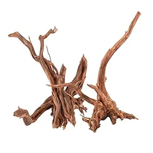 Tfwadmx Natural Driftwood for Aquarium, Reptile Branches Terrarium Wood Aquarium Trunk Driftwood Tree Fish Tank Decoration 2 Pcs
